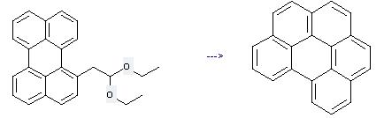 Benzo[ghi]perylene can be prepared by 1-(2,2-diethoxy-ethyl)-perylene